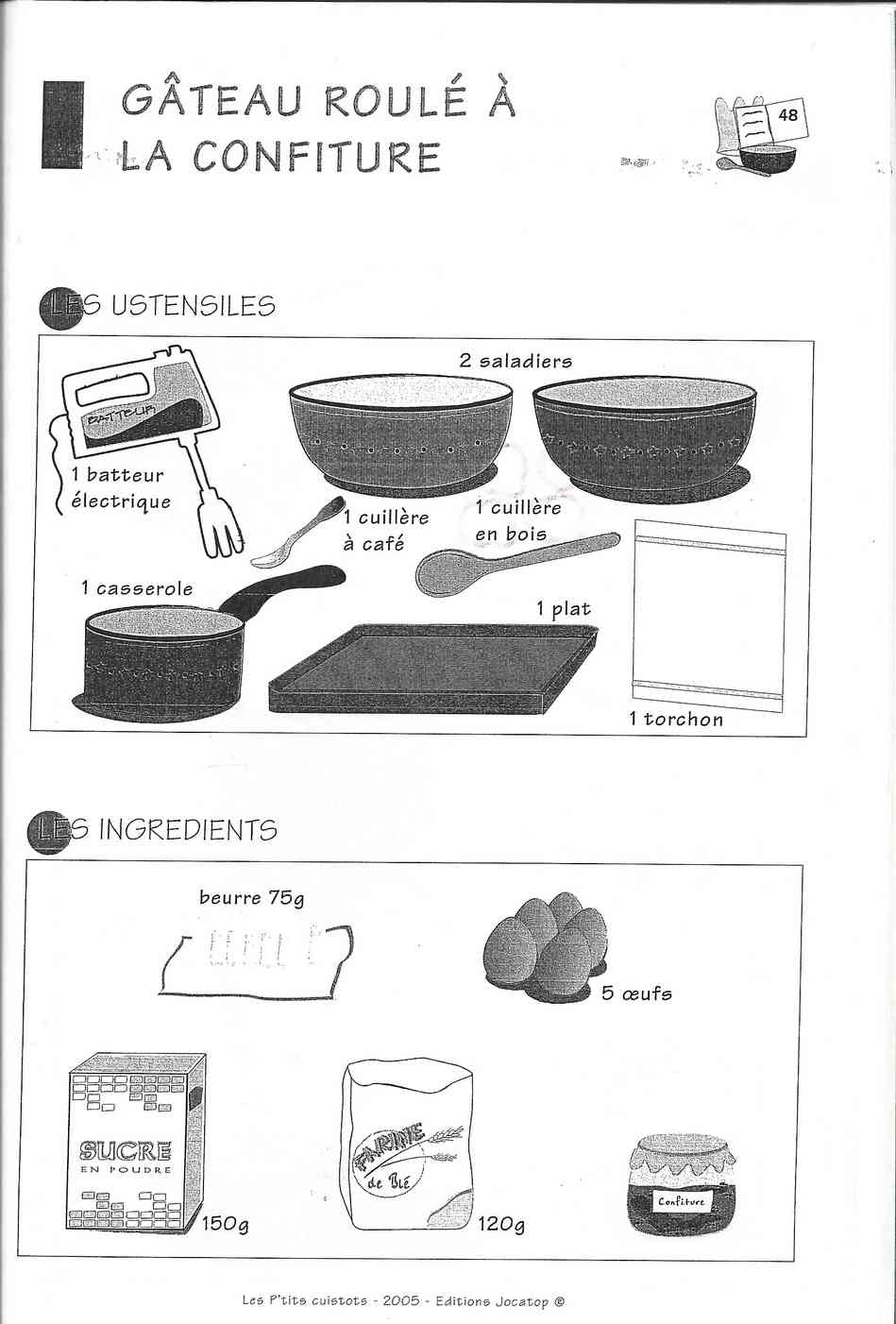 La Recette Du Gateau Roule D Adrien Ecole Haut Chemin